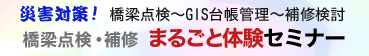 災害対策!橋梁点検〜GIS台帳管理〜補修検討 橋梁点検・補修まるごと体験セミナー